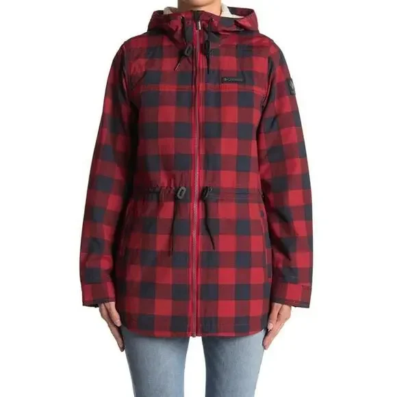 Columbia Women's Chatfield Hill Plaid Fleece-Lined Utility Jacket, Size - Small - Picture 5 of 6
